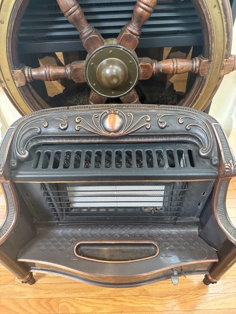 希少 Rinnai ガスストーブ アンティーク調 都市ガス