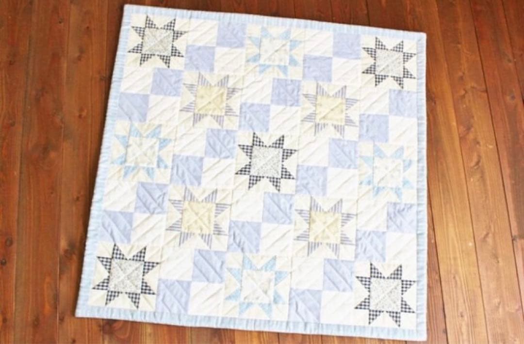 べアーズポー 【ブルー＆ホワイトのキルト】 作成キット