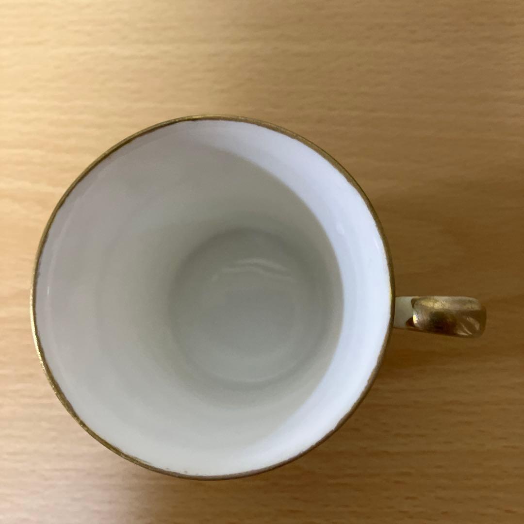 1.オールドノリタケ、M Nippon印、ポピーの金彩盛り上げ カップ＆ソーサー