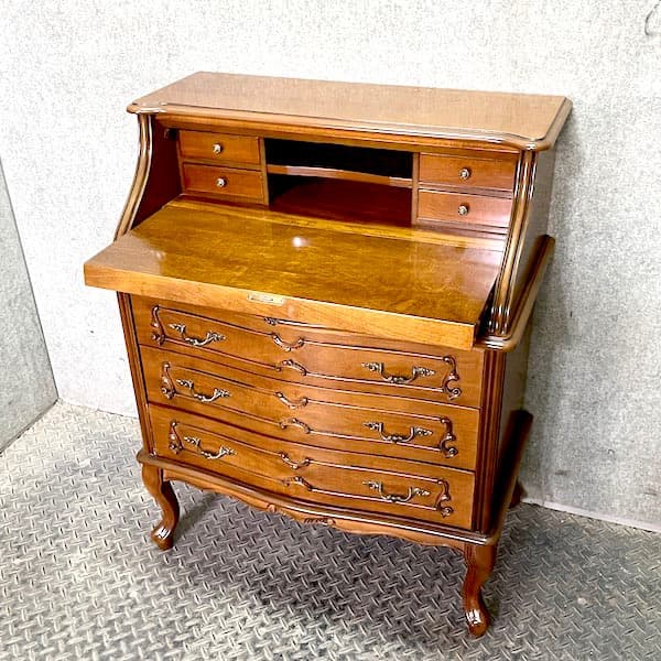 アンティークライティングビューローデスクチェスト猫足ビンテージ