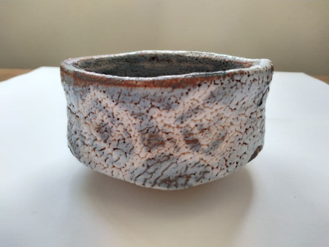 加藤健二 陶求庵 鼠志野茶碗 茶道具 抹茶碗