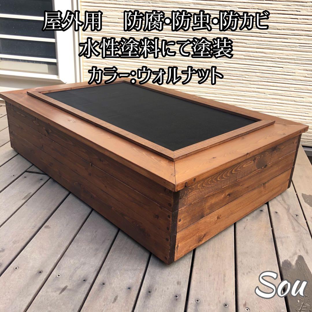 いも様オーダー品 ビオトープ木枠 トロ舟60用 網枠付き