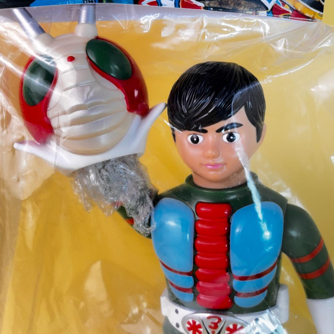 仮面ライダーV3 面取れ 当時物風 ソフビ - メルカリ