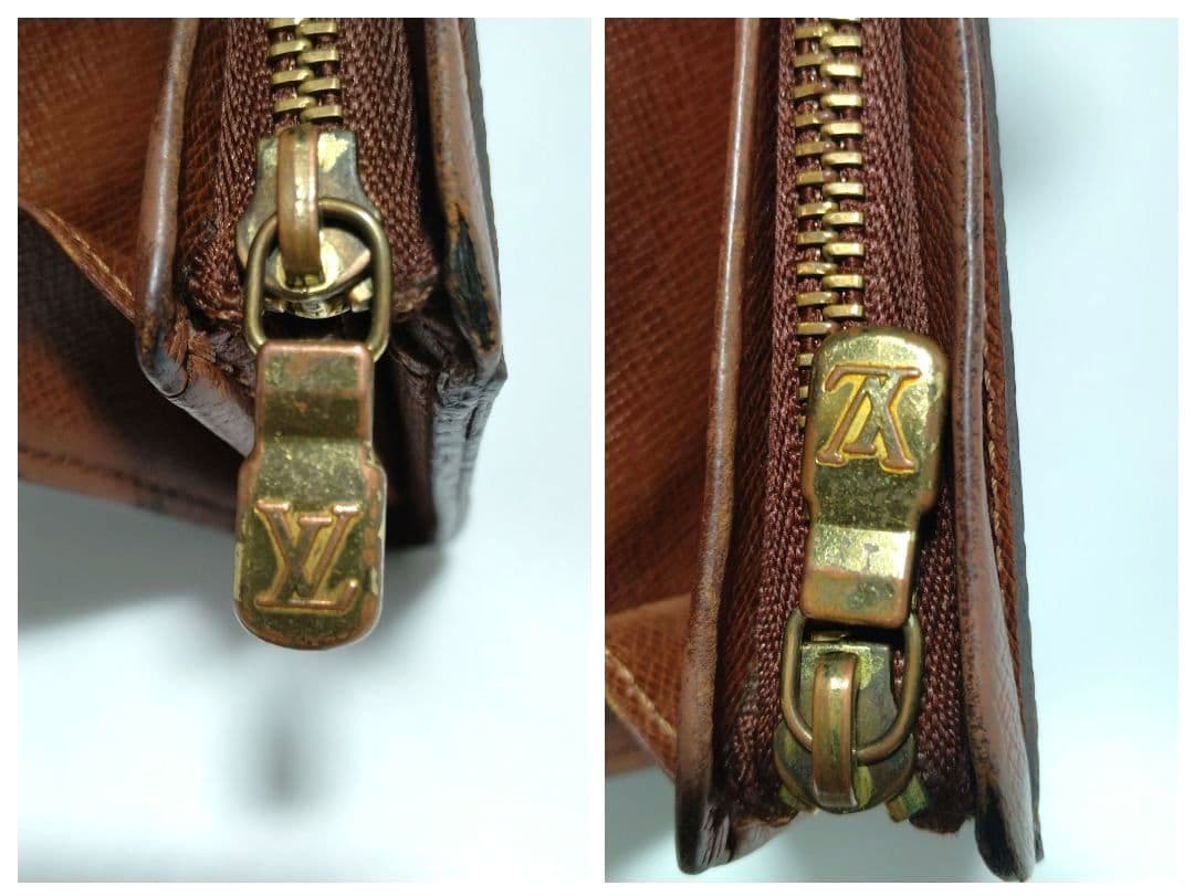 ルイヴィトン ポルトモネ ビエ トレゾール モノグラム 折り財布 PVC レザー