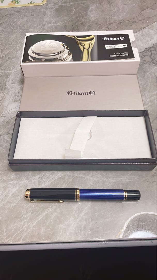 Pelikan 万年筆 青縞　M800 スーベレーン Pelikan（ペリカン） 万年筆 スーベレーン M800 青縞 新タイプ