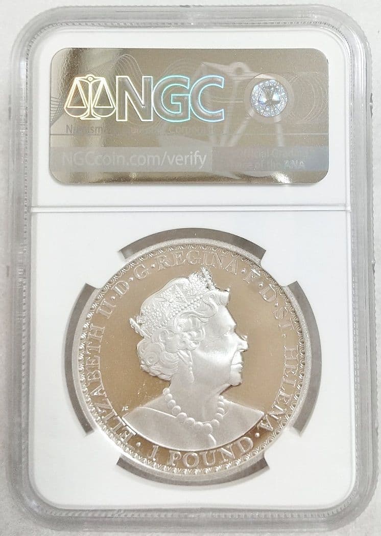 2022年 セントヘレナ ウナとライオン 1オンス銀貨 PF69 UC FDI 2022年