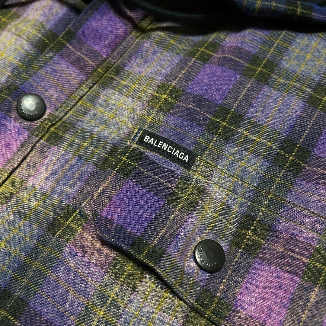 BALENCIAGA 22AW チェックフランネルシャツ
