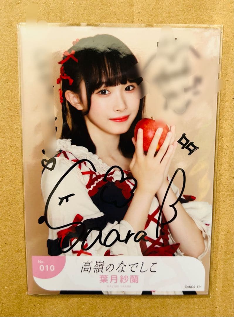 高嶺のなでしこ葉月紗蘭東山恵里沙チェキ