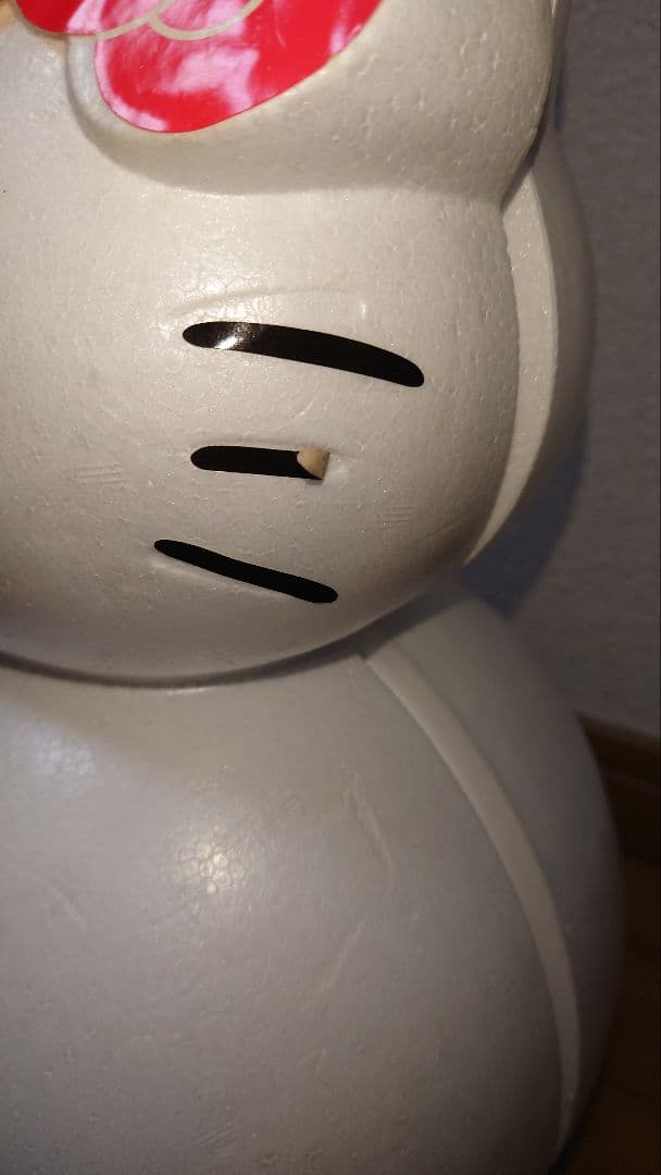 当時物ハローキティ　雪だるま マフラー パース付リストバンド フリース帽子