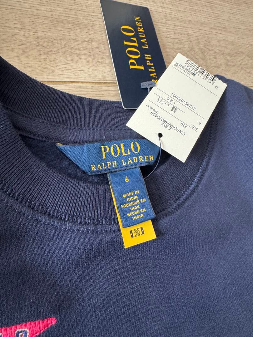 【新品タグ付】POLO RALPH LAUREN キッズトレーナー サイズ6
