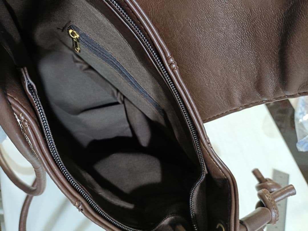 新品　Agnes bロゴ　ブラウン　ショルダーバッグ