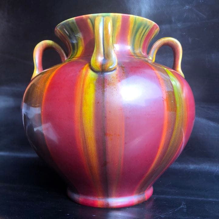 人間国宝級◆蔵から凄い美しい釉薬の壺が出てきた、壷、花瓶、古美術品、