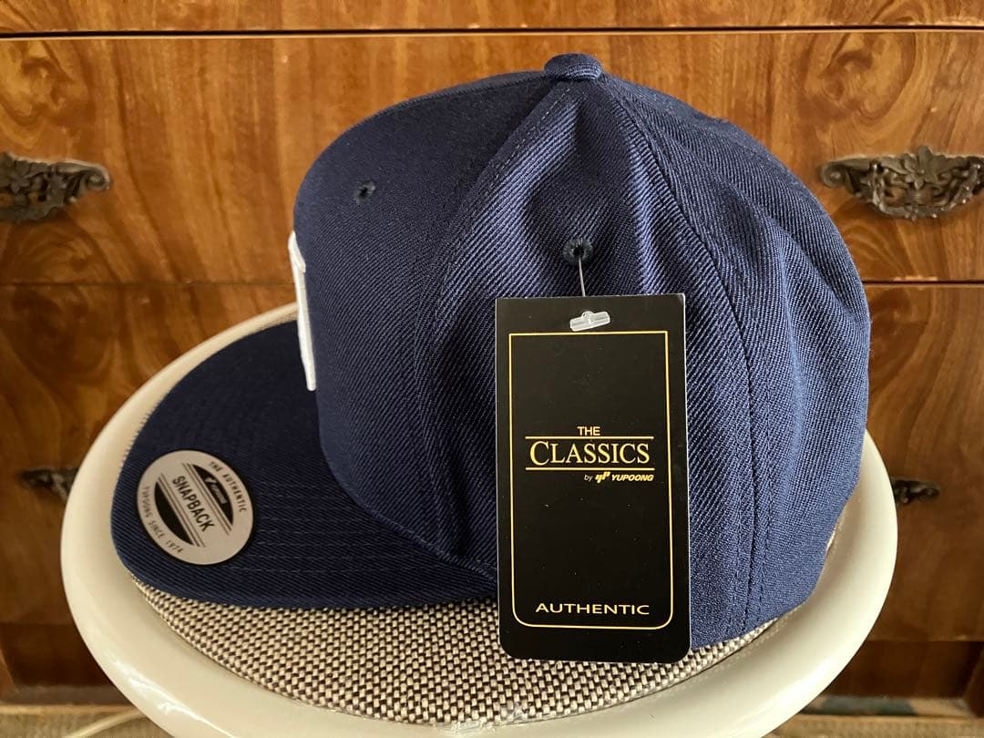 The BONEZ N Logo Flat Visor Cap Navy /The *The