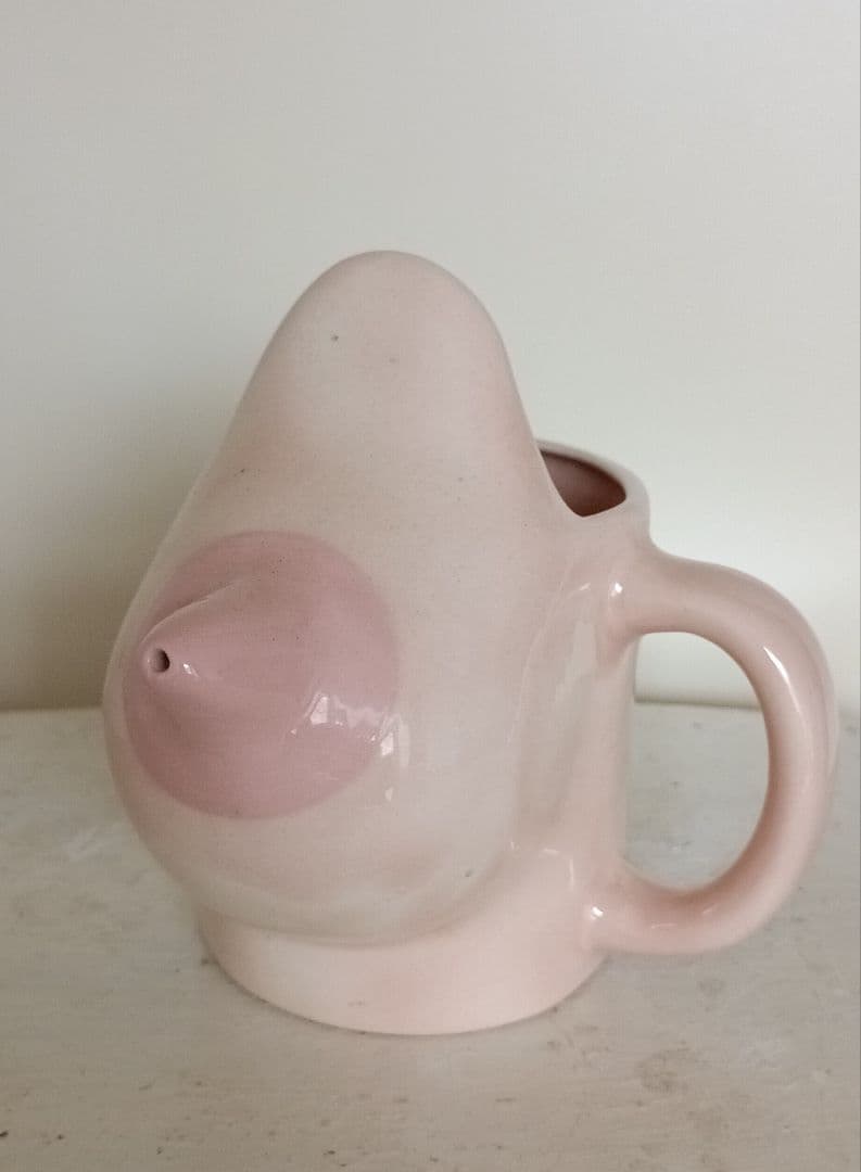 ビンテージ 50～60s マグカップ おっぱい エロ アート オブジェ 陶器
