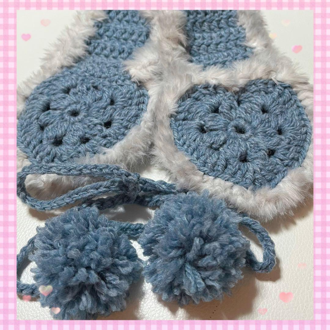 イヤーマフ 編み物 ハンドメイド 耳あて - メルカリ