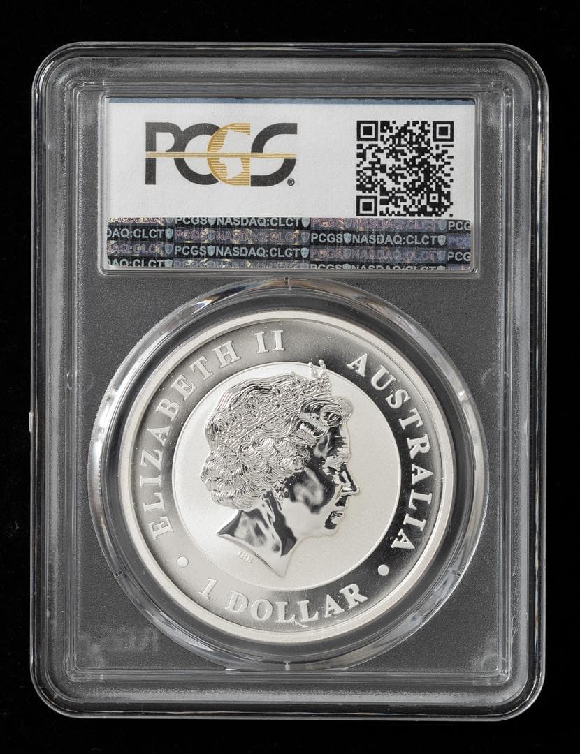 準最高鑑定 PCGS MS69 オーストラリア ワライカワセミ 銀貨 2014