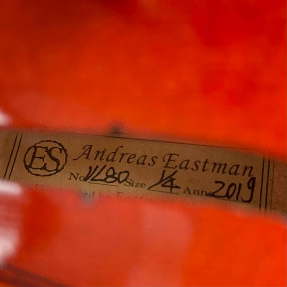 美品●Andreas Eastman●バイオリン VL80 1/4 2019年製