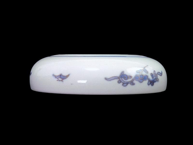 古伊万里 色絵 窓絵 菊に桔梗の図 膾皿 5客 C001AS-CWa