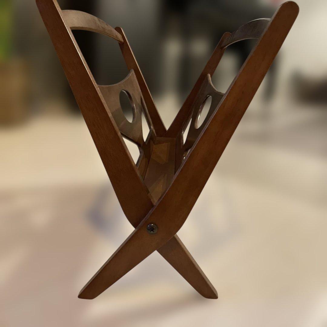 カリモク60 木製マガジンラック Made in Japan