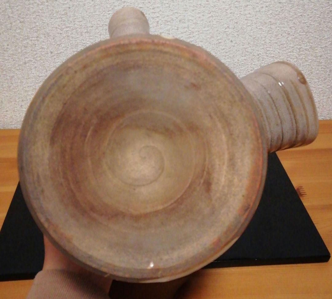 田原陶兵衛作 萩焼 急須形 水指 共箱 略歴付 茶道具