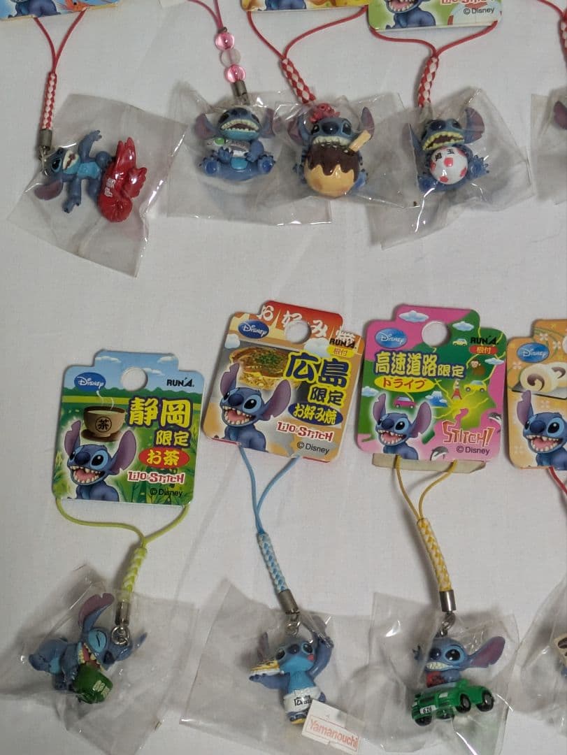 スティッチ　ご当地　ストラップ　根付　まとめ売り　28点