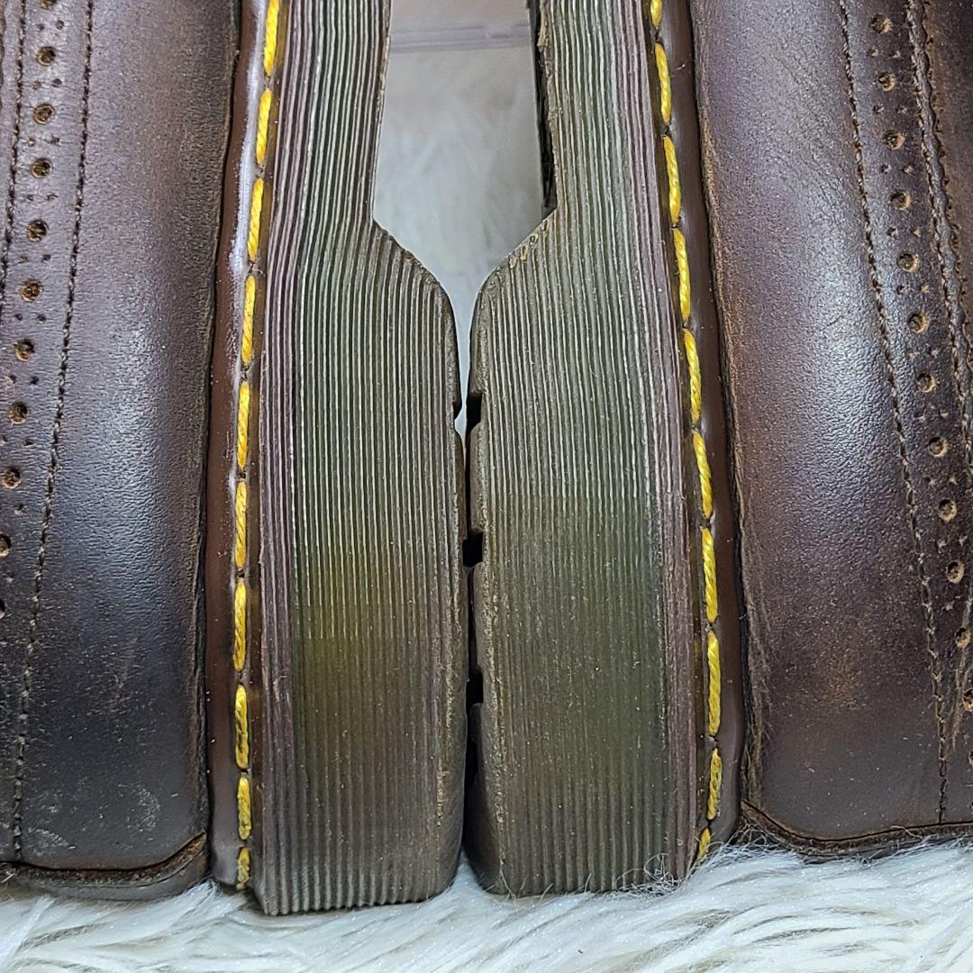 【Dr.Martens】フルブローグ ウイングチップ　イングランド製　ブラウン