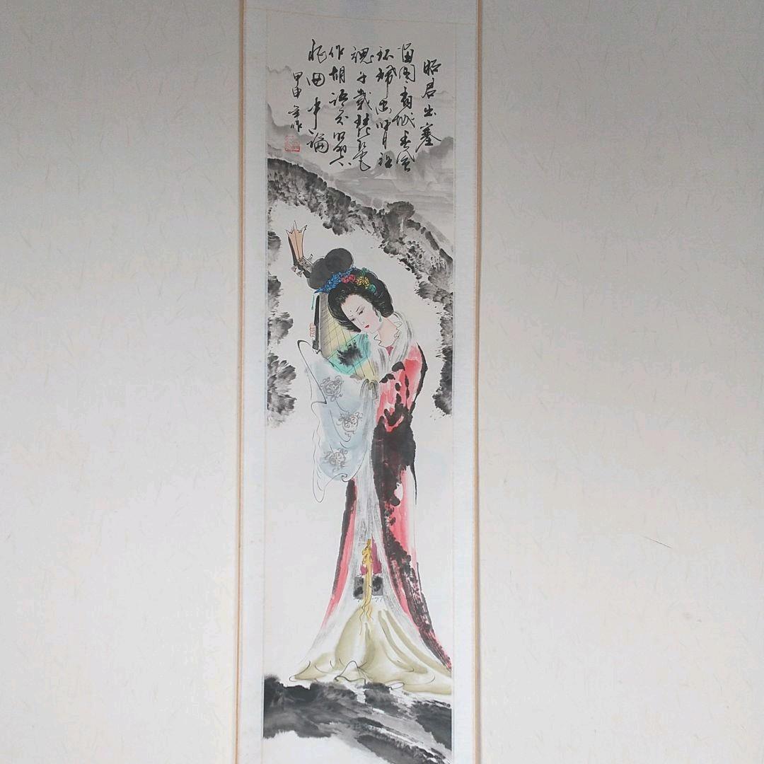 掛け軸 中国歴史美人図 昭君出塞・貂蝉拝月・貴妃醉酒