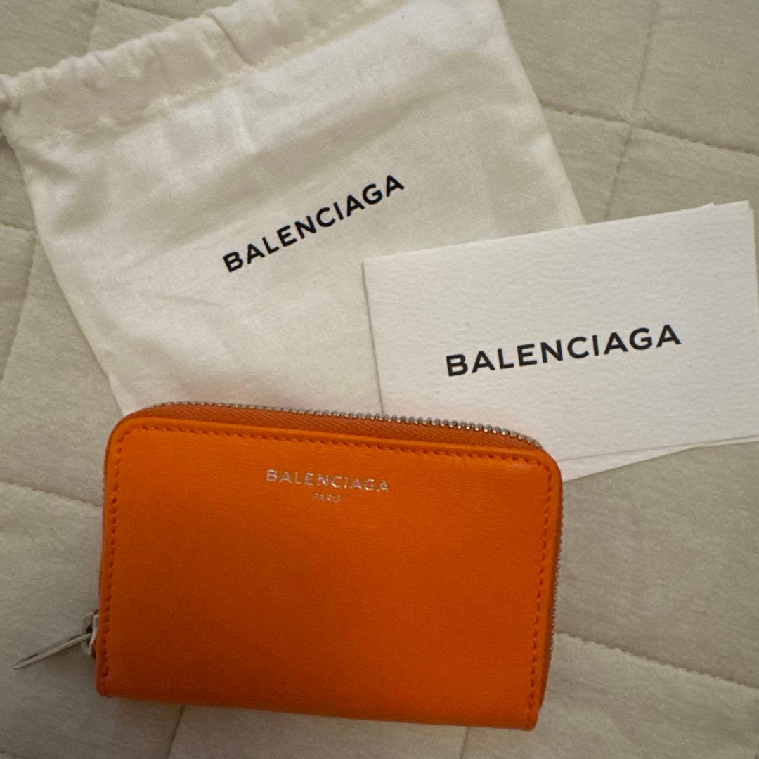BALENCIAGA オレンジ 二つ折り財布