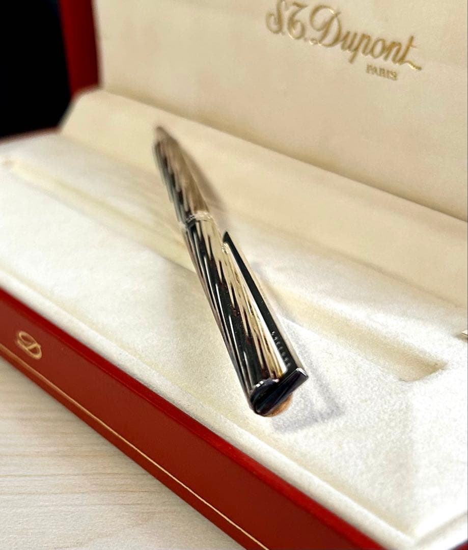 S.T.DUPONT デュポン ボールペン　シルバー　※元箱付属品　ツイスト