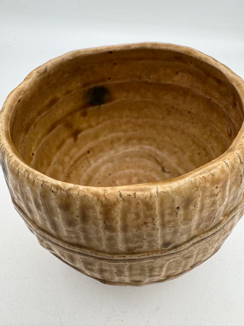 b986 福俵茶碗 黄瀬戸 加藤春鼎 木箱 茶道具 古物 - メルカリ