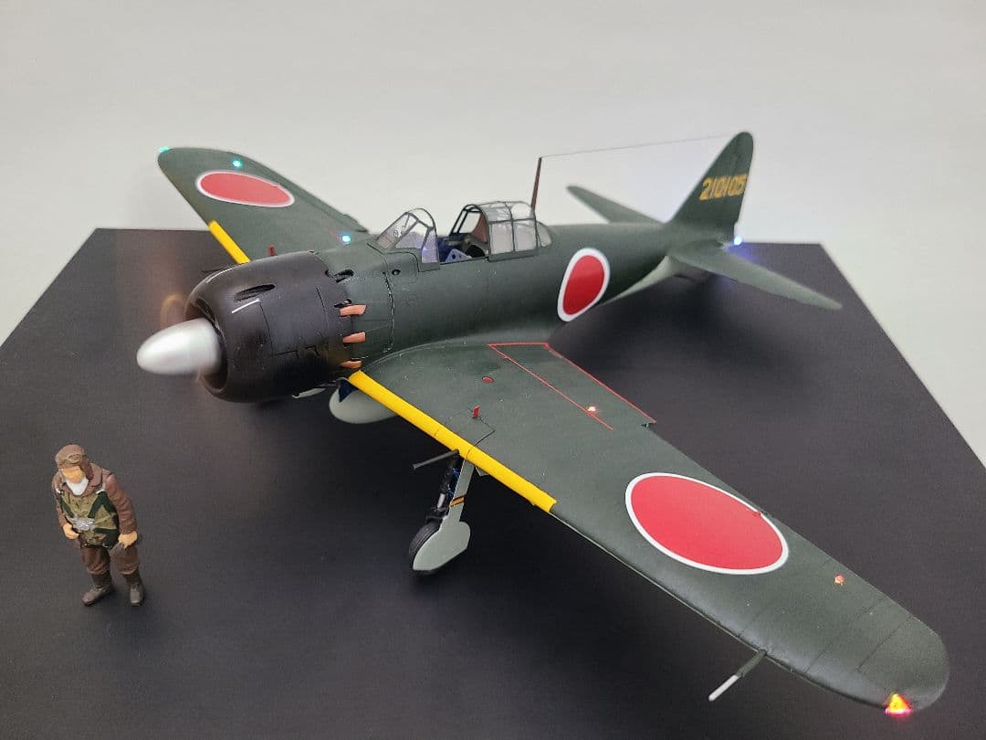 マギウス 零式艦上戦闘機21型 岩本飛曹長乗機リアルモーターライズ完成