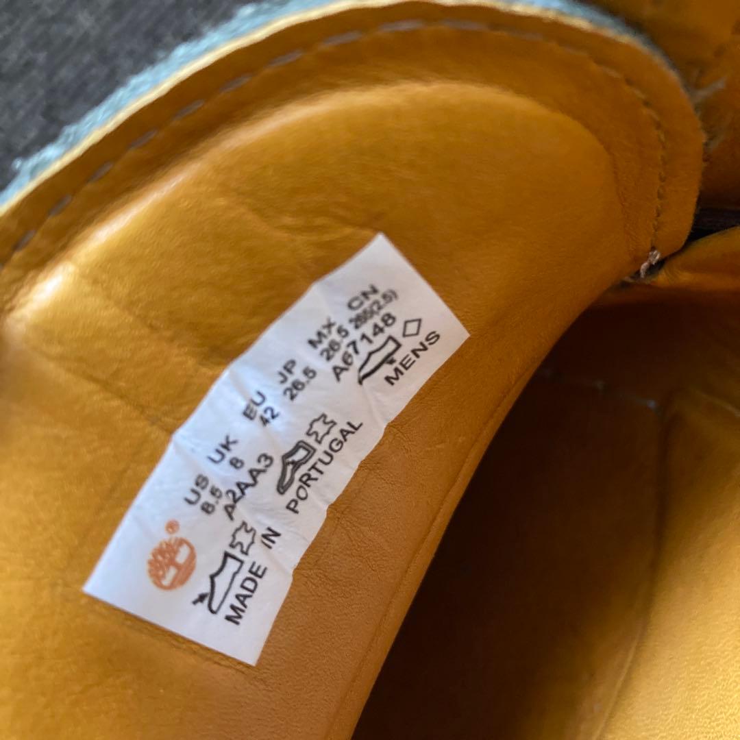 ティンバーランド　スエード 3eye カーキ　デッキシューズ　モカシン