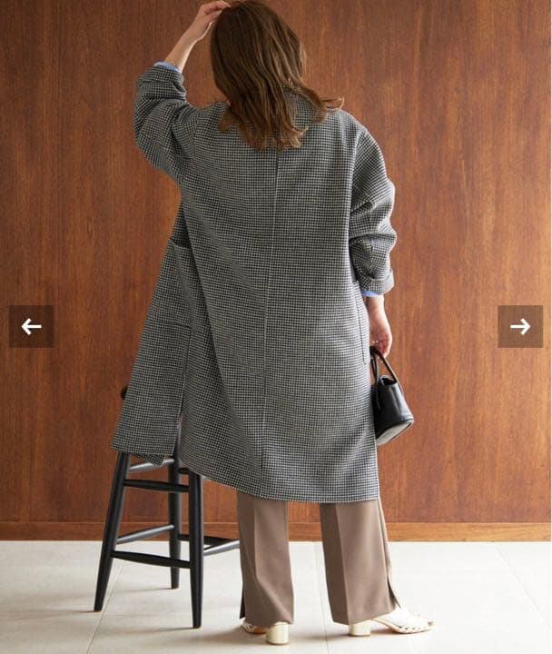 HAMILTONダブルフェイスウールロングコート スローブイエナ 美品 SLOBE