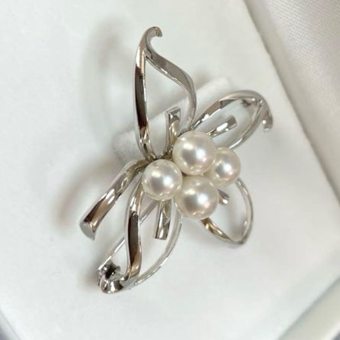 TASAKI パールブローチ あこや真珠 入学式 卒業式 タサキ コサージュ