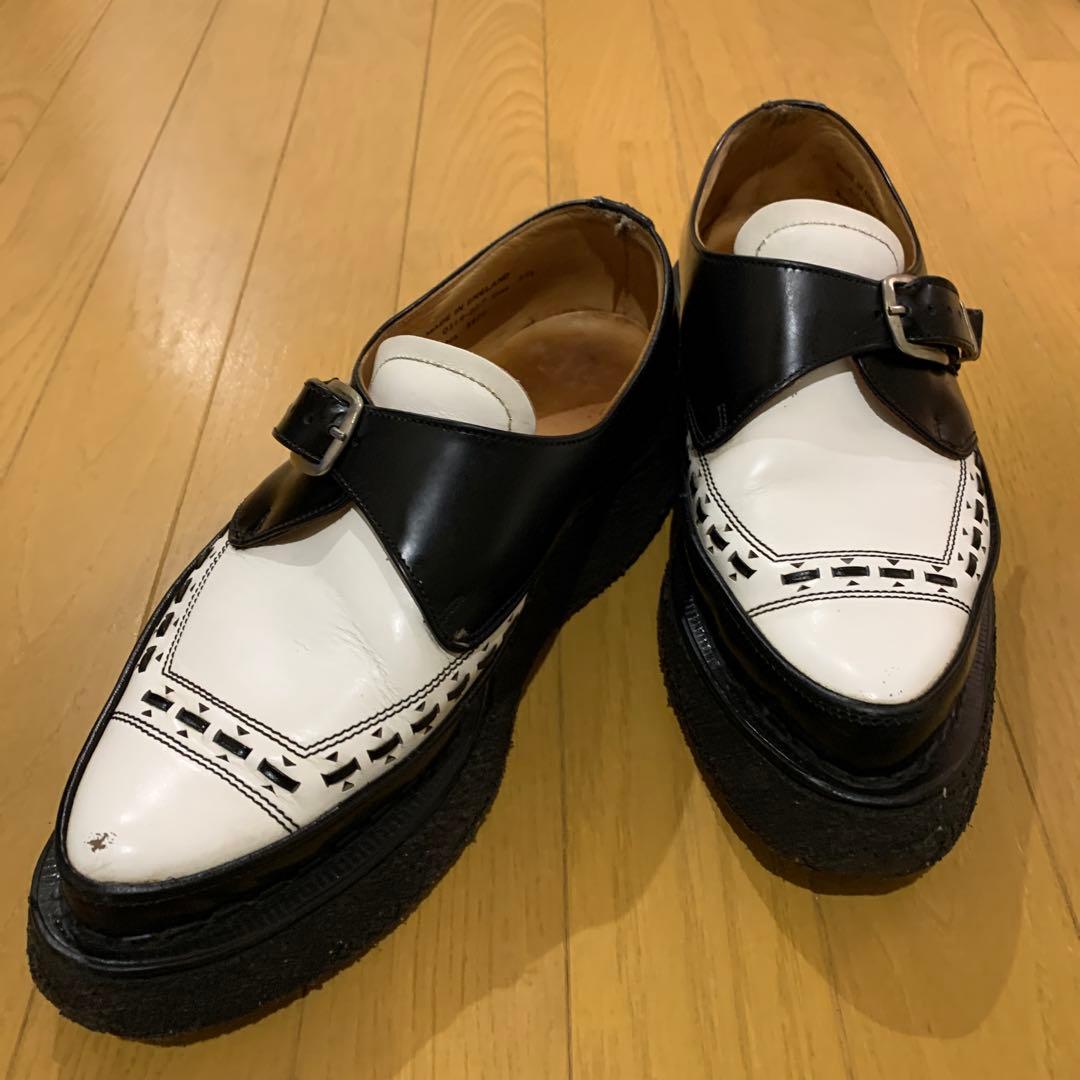 希少e coxラバーソール(UK7.5)ブラック/ホワイト(外観美品)