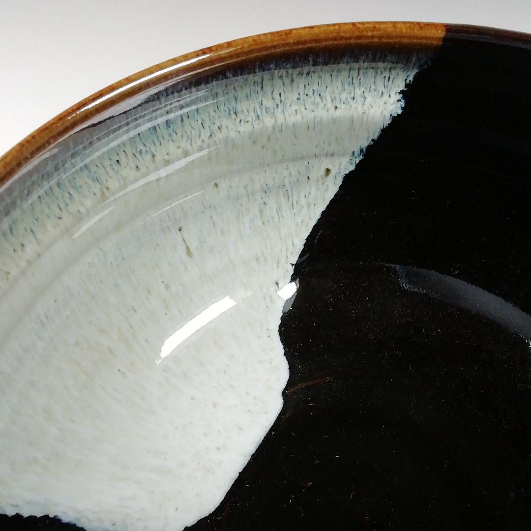 W38 建水 『曜変 建水』『味舌隆司 造』 共箱 茶道具