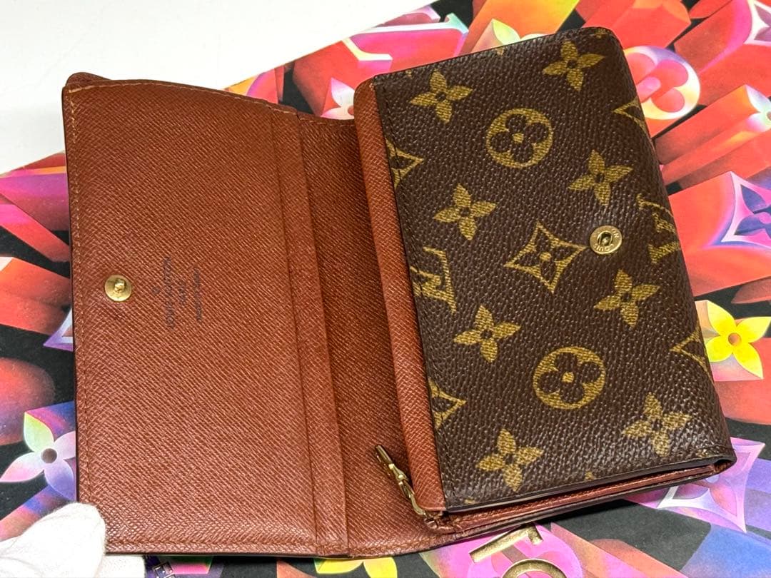 ルイヴィトン ポルトモネ・ビエ トレゾール L字形ファスナー二つ折り