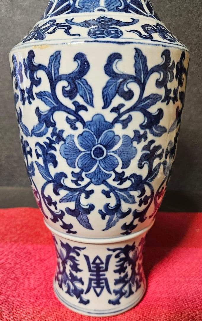 中国古美術 中国古陶磁 大清乾隆年製款 青華青花 花