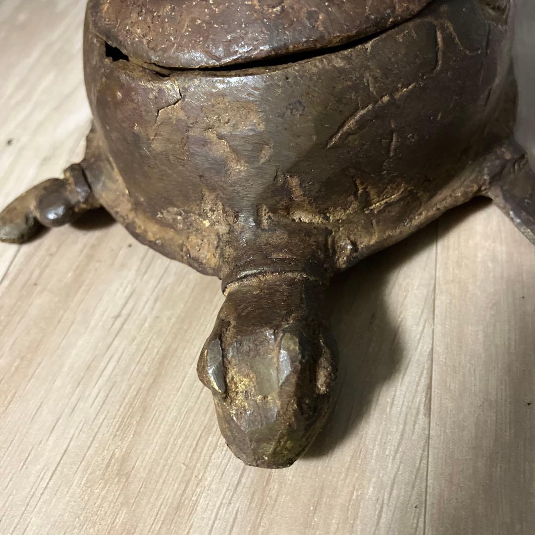 マリ ドゴン族 金属製 亀のケース