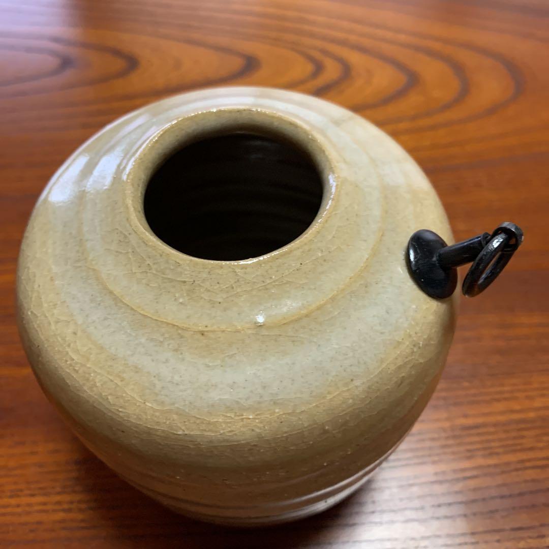 児島塊太郎作　唐津掛花入④