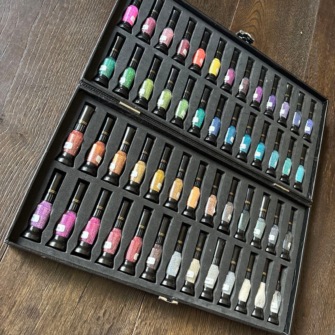 ボディジュエリーグリッター 62色 ホログラム11色ラインストーン　ラメ箔セット