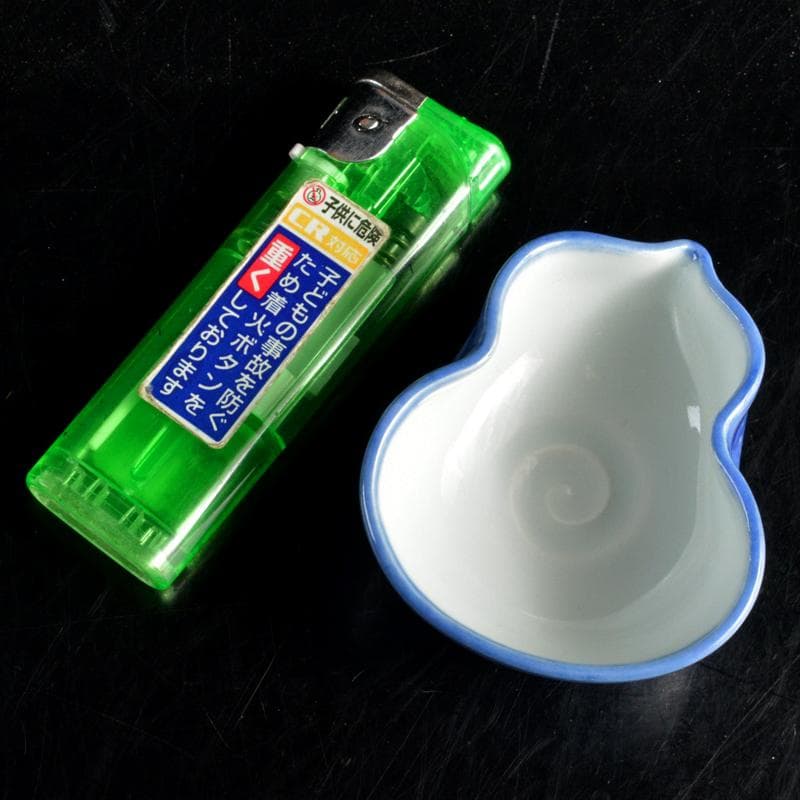 平安 三浦竹泉造 染付 瓢箪形 向付 共布共箱 2点まとめて M R5616