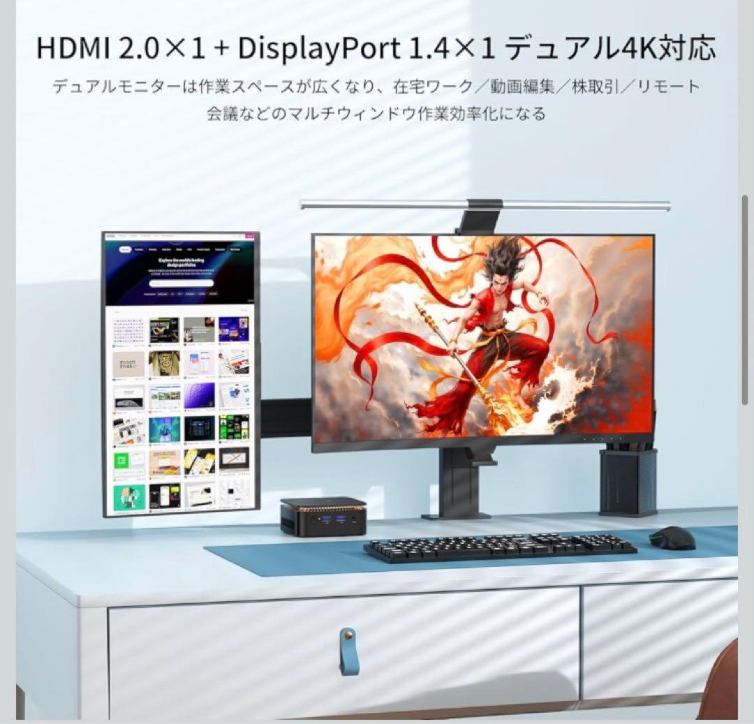 2025新型・N150より速い】 a ミニpc 最大3.60GHz 4C/4T