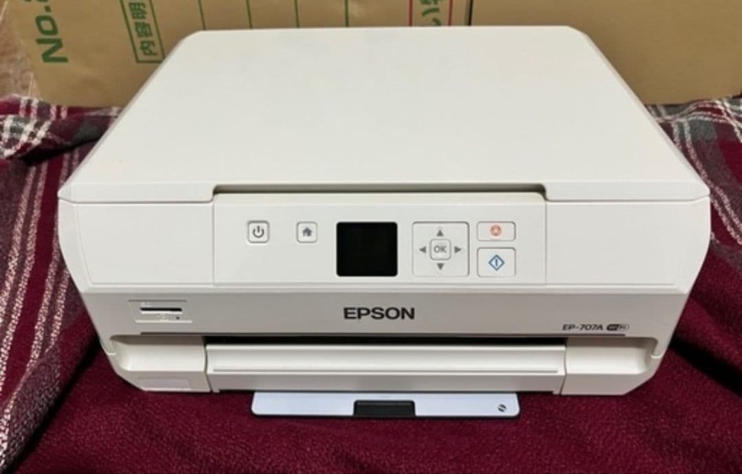 EPSON プリンター本体EP-707A+互換洗浄カートリッジ6色 インク5本