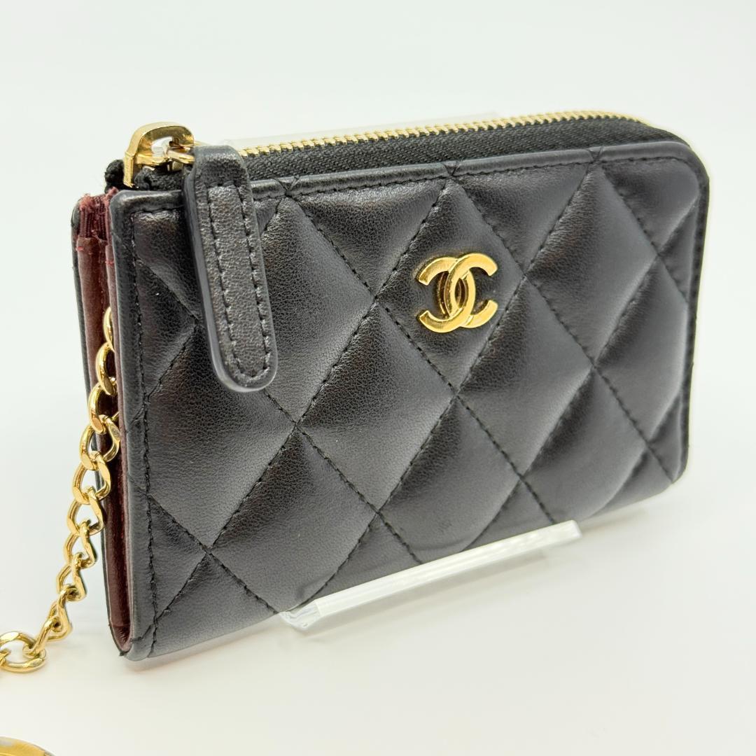 CHANEL シャネル　マトラッセ　チェーン付きカードケース　ケース