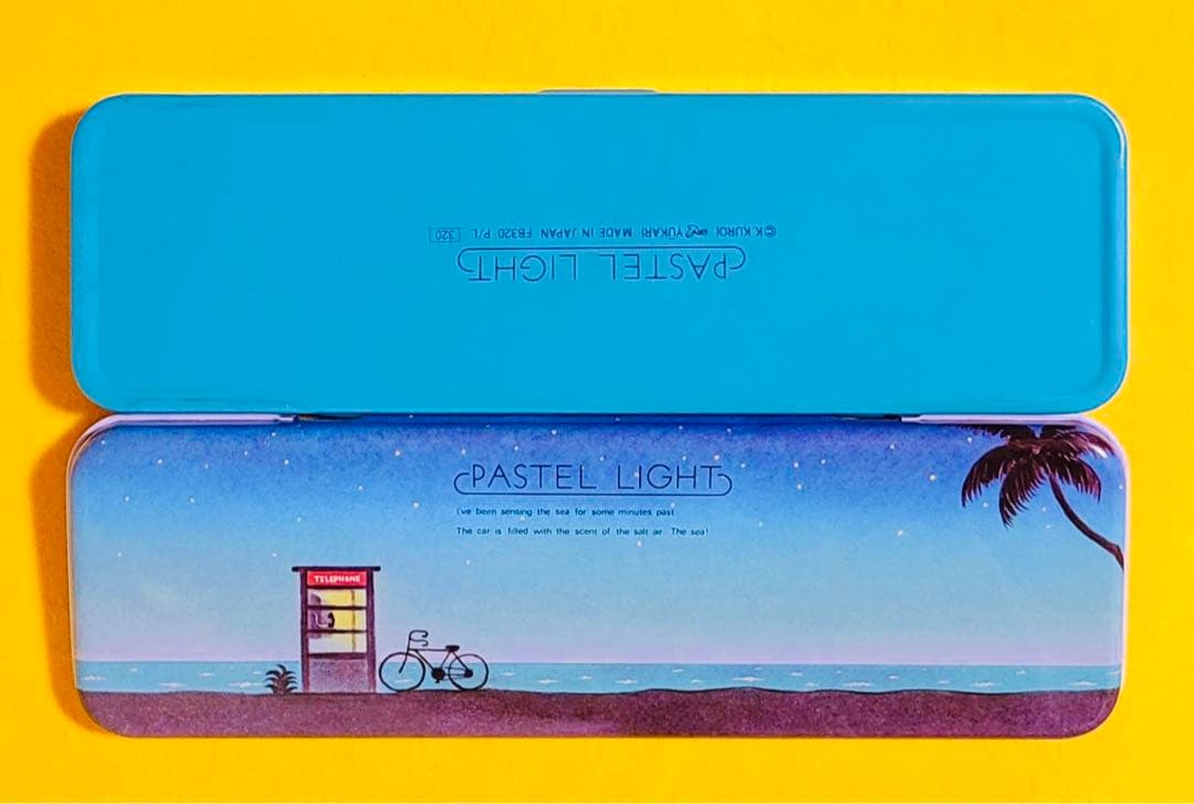 レア1982年製文房具PASTEL LIGHT黒井健イラスト缶ペン昭和レトロ