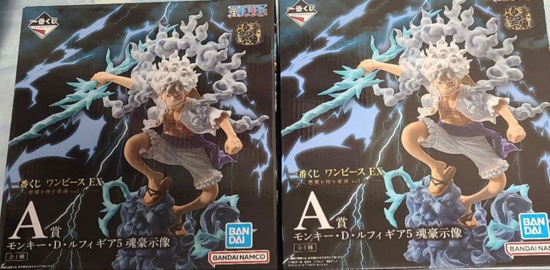 新品未開封】一番くじワンピースEX 悪魔を宿す者達 A賞ルフィ2体