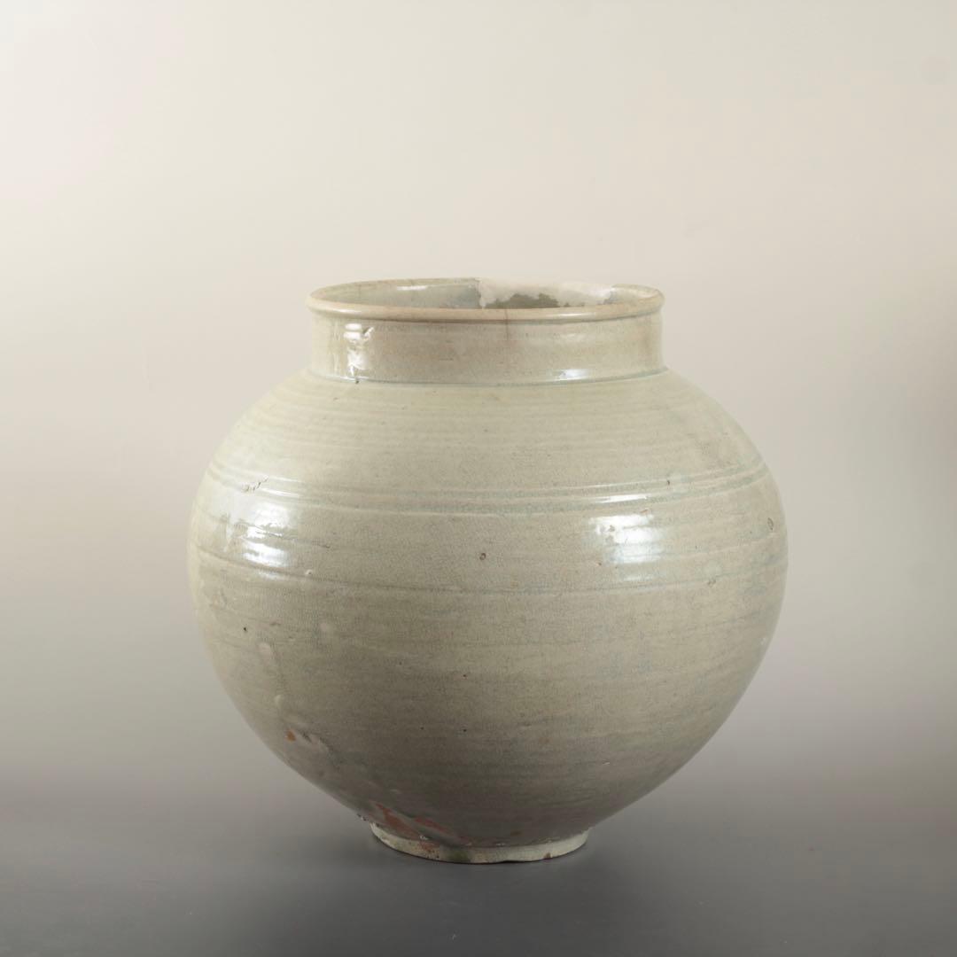 李朝 丸壺 朝鮮美術 古美術 古道具 アンティーク 古壺 李朝壺