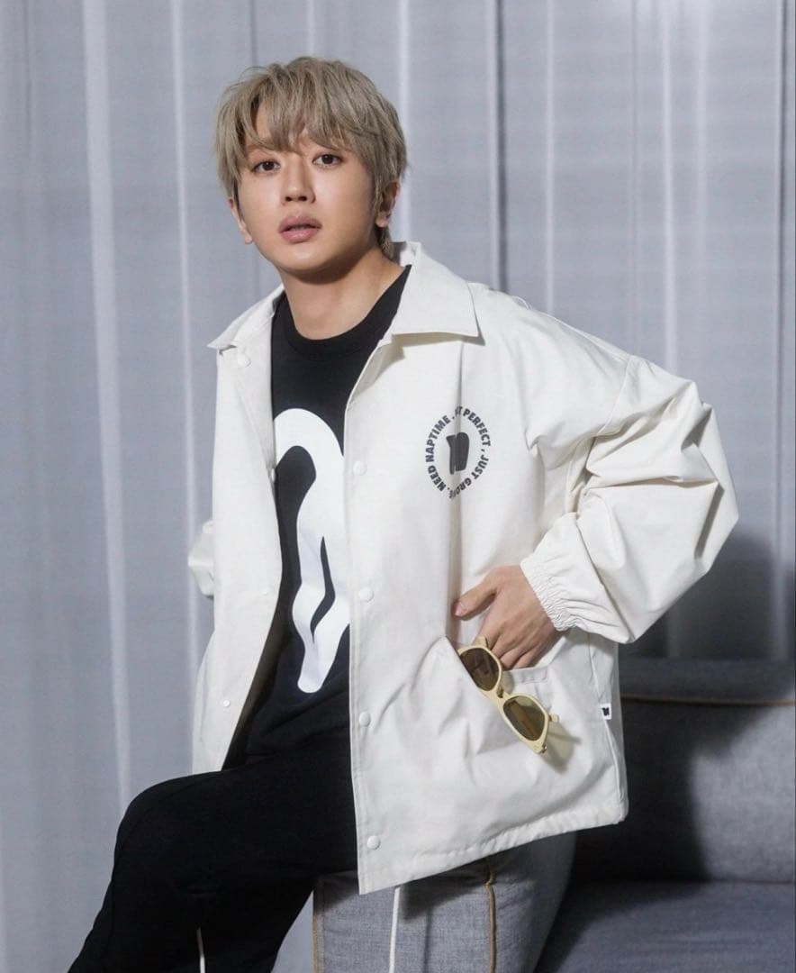 Naptime コーチジャケット ホワイト