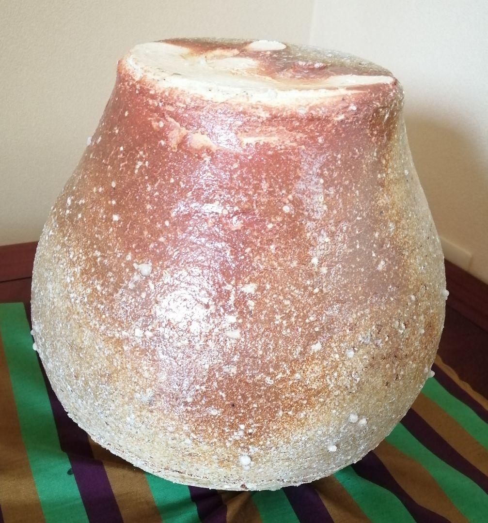 美品　信楽焼壷　名工　星野亨斉　作